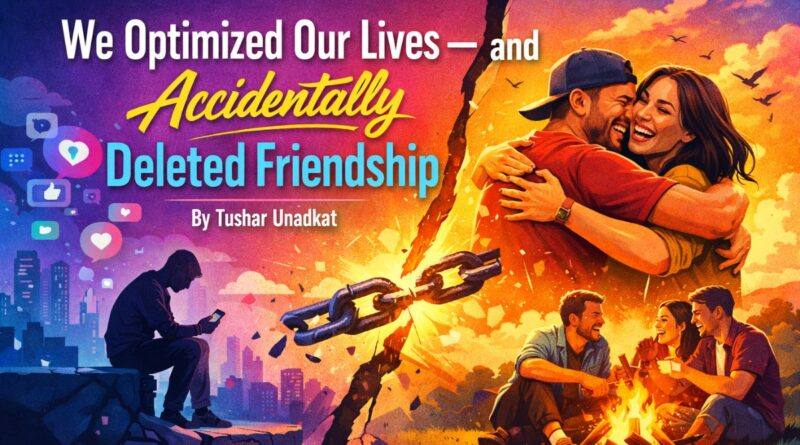 Revealing How We Optimized Life But Lost Friendship Accidentally