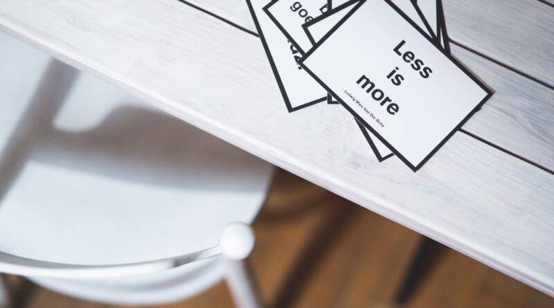 Why Less Is More In The Surging Minimalism Trend