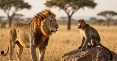 The Monkey and the Lion: A Beautiful Poem