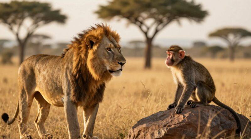The Monkey and the Lion: A Beautiful Poem